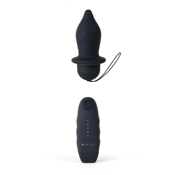 B SWISH Bfilled Classic - draadloze anale vibrator (zwart)