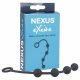 Nexus Excite - kleine anale parelketting (4 parels) - zwart