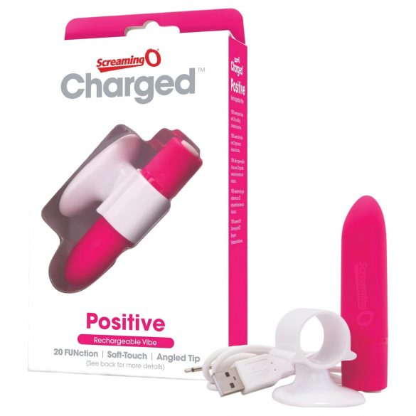 Screaming O Positive - accu sterke mini vibrator (roze)