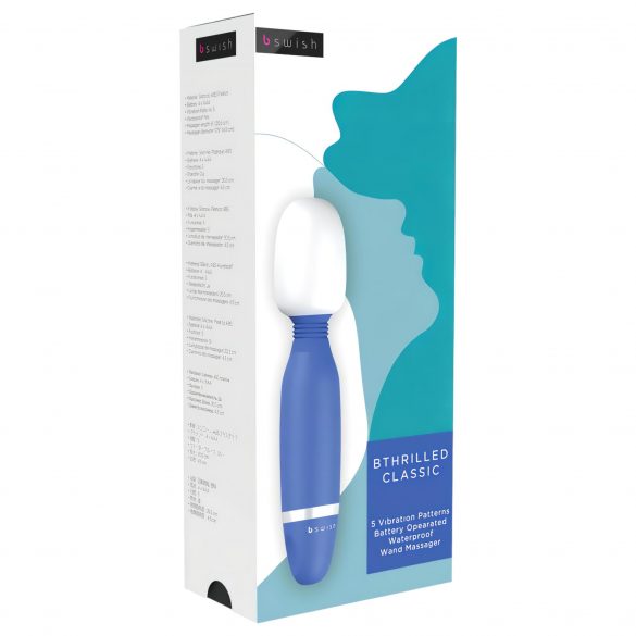 B SWISH Wand - massagevibrator (blauw)