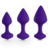 FEELZTOYS Bibi - anale dildo set - paars (3-delig)