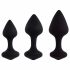 FEELZTOYS Bibi - anale dildo set - zwart (3-delig)