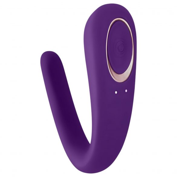 Satisfyer Dubbel Klassiek - waterdicht, oplaadbaar vibrerend speeltje voor koppels (paars)