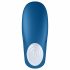 Satisfyer Dubbele Walvis - tweemotorige koppelspeeltje (blauw)