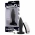 Screaming Plug - oplaadbare, draadloze anale vibrator (zwart)