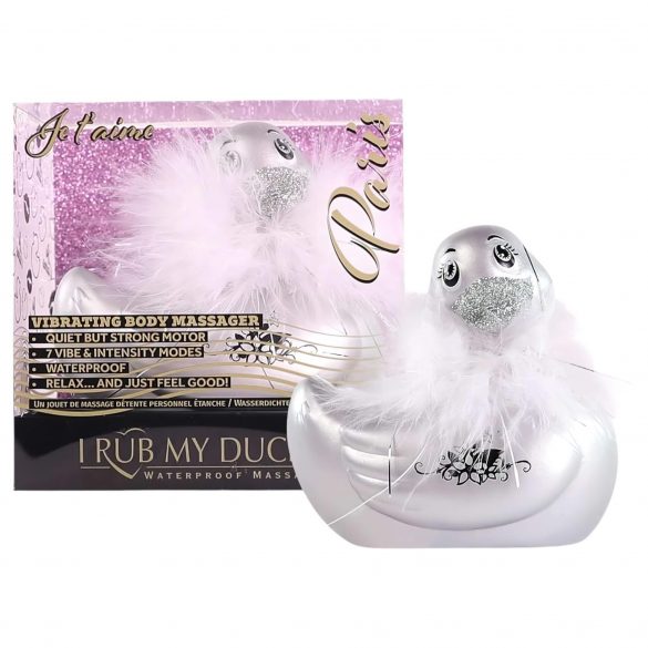 My Duckie Paris 2.0 - Speelse Eend Waterdichte Clitoris Vibrator (Zilver)