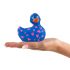 My Duckie Romance 2.0 - waterdichte clitoris vibrator (blauw-roze)