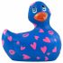 My Duckie Romance 2.0 - waterdichte clitoris vibrator (blauw-roze)