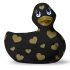 My Duckie Romance 2.0 - waterdichte clitoris vibrator (zwart-goud)