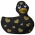 My Duckie Romance 2.0 - waterdichte clitoris vibrator (zwart-goud)