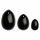 La Gemmes Yoni - Geishaballen set - zwarte obsidiaan (3 stuks)