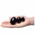 La Gemmes Yoni - Geishaballen set - zwarte obsidiaan (3 stuks)