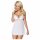 Obsessive 810-BAB-2 - kanten babydoll met string (wit)