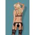 Obsessive 810-SEG-1 - kanten lingerie set (zwart)