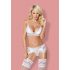 Obsessieve 810-SEG-2 - kanten lingerie set (wit)