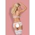 Obsessieve 810-SEG-2 - kanten lingerie set (wit) - L/XL