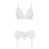 Obsessieve 810-SEG-2 - kanten lingerie set (wit) - L/XL