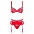 Obsessive Heartina - lingerie set (rood)