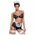 Obsessive Maidme - dienstmeid kostuum set (6-delig) - L/XL