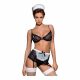 Obsessive Maidme - dienstmeid kostuum set (6-delig) - L/XL