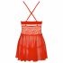 Obsessive 838-BAB-3 - pikante kanten babydoll met string (rood)