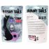 FEELZTOYS Bunny Tails - metalen anale dildo met konijnenstaart (zilver-paars)