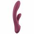 Aixiasia Merry - oplaadbare vibrator met clitorisstimulator (bordeaux)