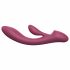 Aixiasia Merry - oplaadbare vibrator met clitorisstimulator (bordeaux)