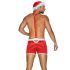 Obsessive Mr Claus - Santa Costume Set (2-Piece) - Red  - 2XL