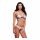 Baci - bloemenkant bh set, open achterkant slip - M/L