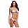 Baci - bloemenkant bh set, open achterkant slip - M/L