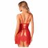 Obsessive Claussica - babydoll & string (rood) - XL/XXL