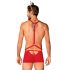 Obsessive Mr Reindy - heren rendier kostuum (3-delig) - rood - L/XL